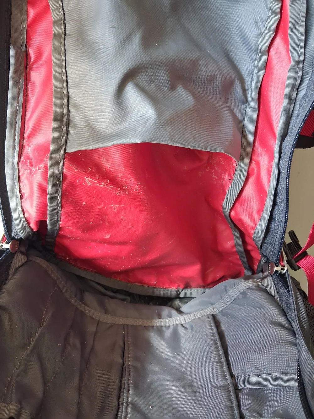 The North Face Red & Gray Recon Backpack Gorpcore